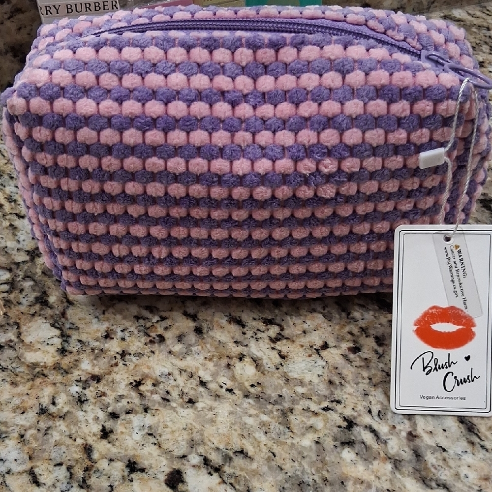 Purple and Pink Women Makeup Bag